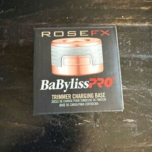 BaByliss Rose FX Trimmer Charging Base - Rose Gold and Silver